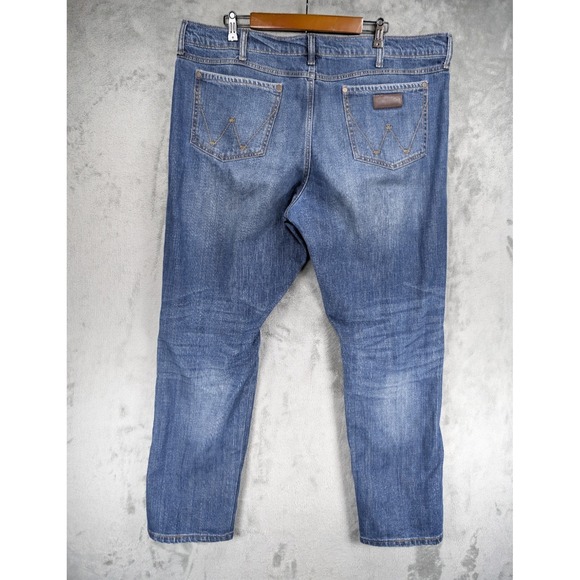 Wrangler Retro Relaxed Boot Jeans Men's 42x33 Blue Denim Western Cowboy Rodeo - Picture 2 of 6